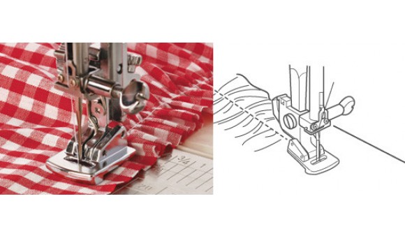 Rimpelvoet V (9mm) Janome